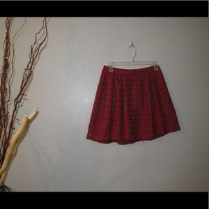 Hounds tooth woven skirt